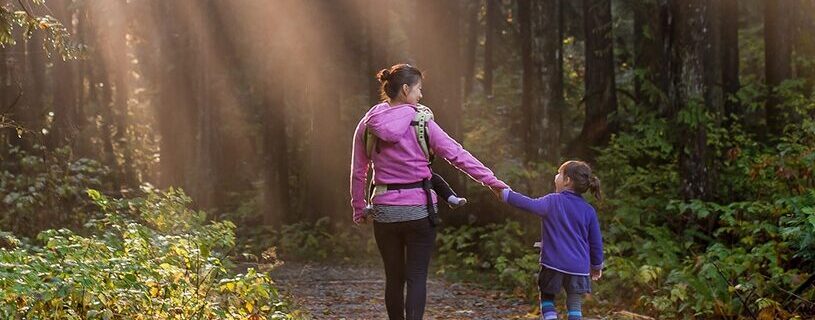 Kinder Wald Spaziergang